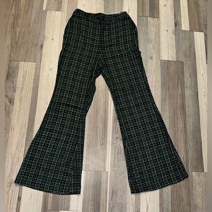 SHEIN plaid flare pants